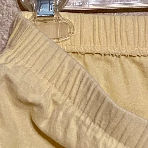 DENIM & CO Yellow pull-on Denim Stretch Jeans Elastic Waist Skinny Legs Size PXL - Picture 5 of 5